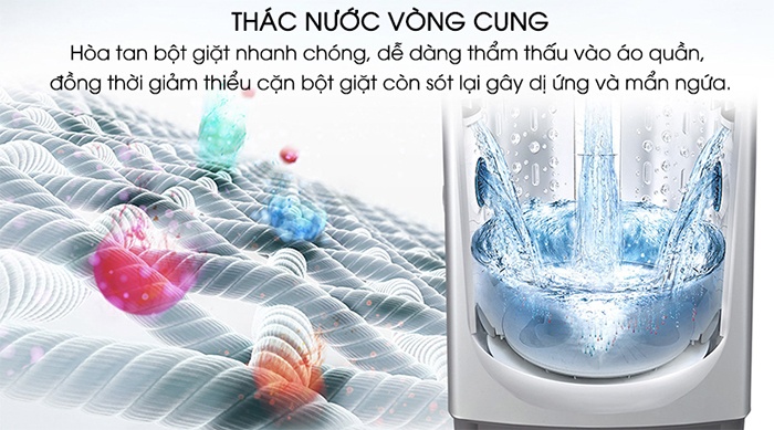 Máy giặt LG Inverter 8.5 kg T2385VS2M thác nước vòng