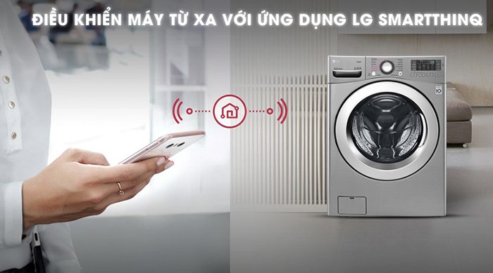 Máy giặt LG Inverter 19 kg F2719SVBVB điều khiển qua điện thoại