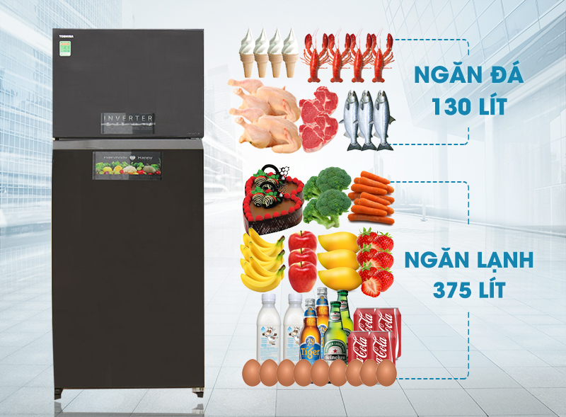 Tủ lạnh thông minh Toshiba 505 lít GR-HG55VDZ XK