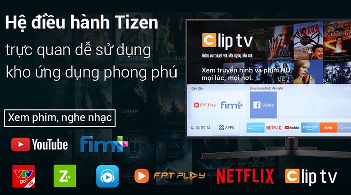 Tivi Samsung Smart 4K HDR 43 inch 43NU7400 đa ứng dụng