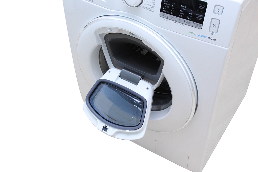Máy giặt Samsung AddWash Inverter 9 kg WW90K52E0WW/SV cửa phụ