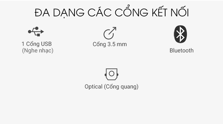 Loa thanh soundbar Samsung 2.1 150W HW-K350 đa kết nối 