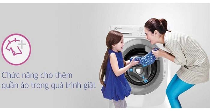 Máy giặt Electrolux 7,5 Kg Inverter lồng ngang EWF7525DQWA tiện lợi