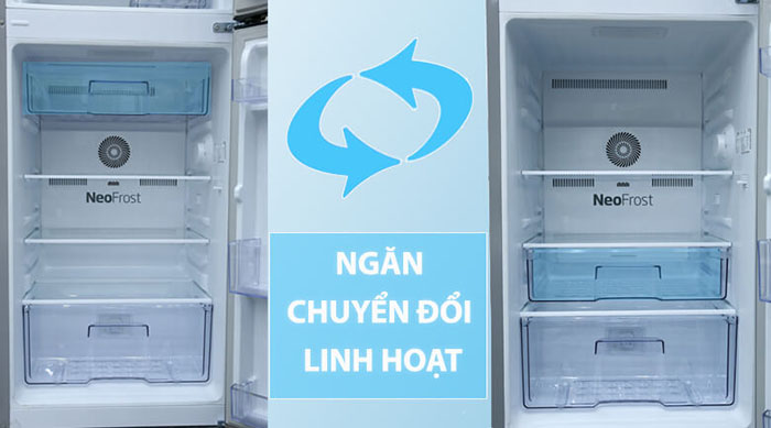 Tủ lạnh Beko 200 lít RDNT200I50VS biến tần linh hoạt