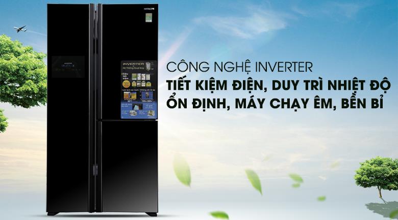 Tủ lạnh Hitachi 3 cánh SBS 600 lít R-FM800PGV2 (GBK)