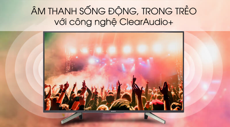 Tivi Sony Smart Full HD 49 inch KDL-49W800G âm thanh sống động