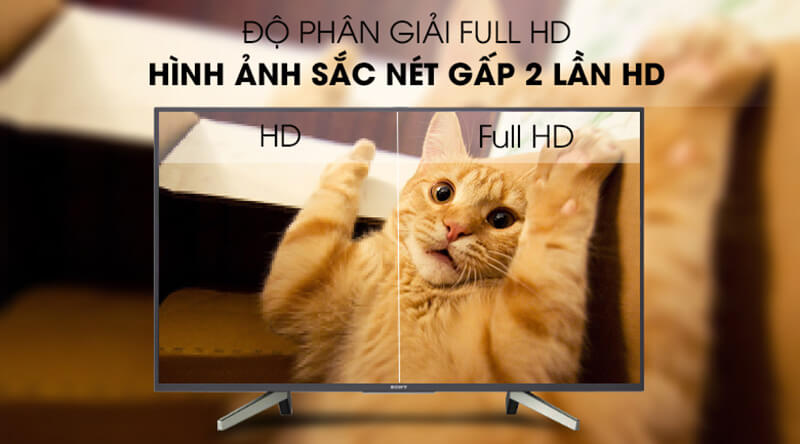 Tivi Sony Smart Full HD 49 inch KDL-49W800G độ phân giải full hd
