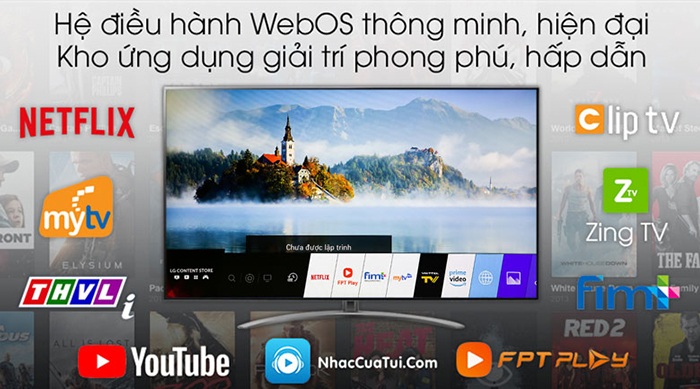 Tivi LG Smart 4K 65 inch 65SM9000PTA nhiều ứng dụng