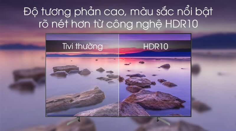 Tivi Sony Smart 4K 65 inch KD-65X7000G độ tương phản cao