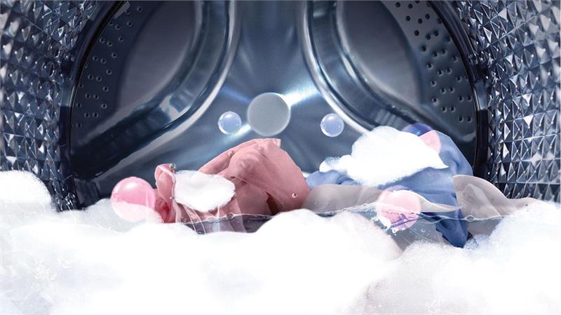 Máy giặt 9 Kg Samsung WW90J54E0BX/SV hơi nước loại bỏ vết bẩn