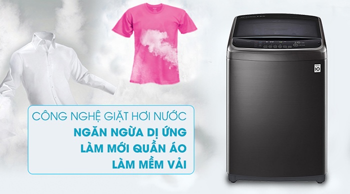 Máy giặt LG Inverter 19 kg TH2519SSAK sạch sẽ