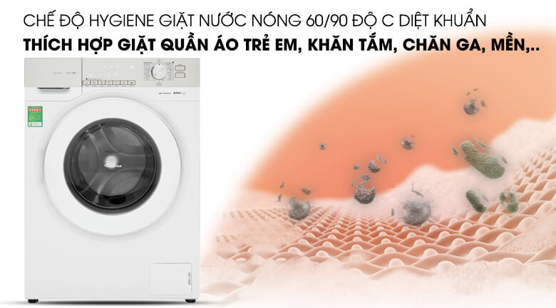 Máy giặt Panasonic Inverter 10 kg NA-120VG6WV2 giặt nước nóng