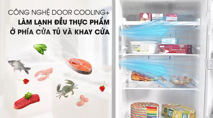 Tủ lạnh LG 471 lít inverter GN-D440BLA làm lạnh đều