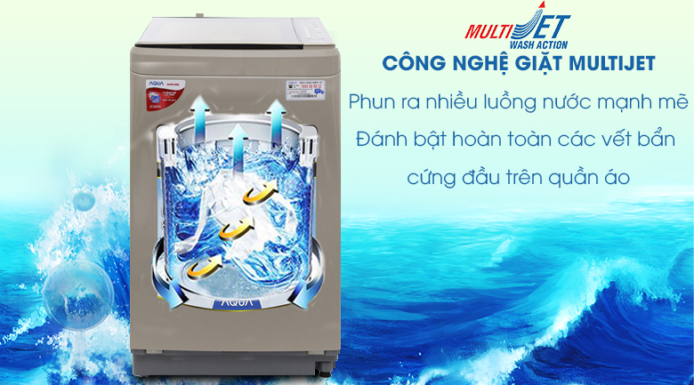 Máy giặt Aqua lồng nghiêng 8 kg AQW-U800BT (N)