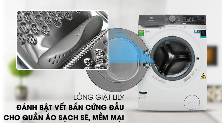 Máy giặt sấy Electrolux inverter 11 kg EWW1141AEWA lồng lily