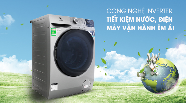 Máy giặt Electrolux inverter 9 kg EWF9024ADSA tiết kiêm