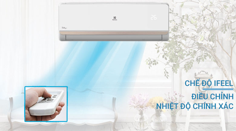 Máy lạnh Electrolux inverter 1 HP ESV09CRR-C2 điều chỉnh nhiệt độ