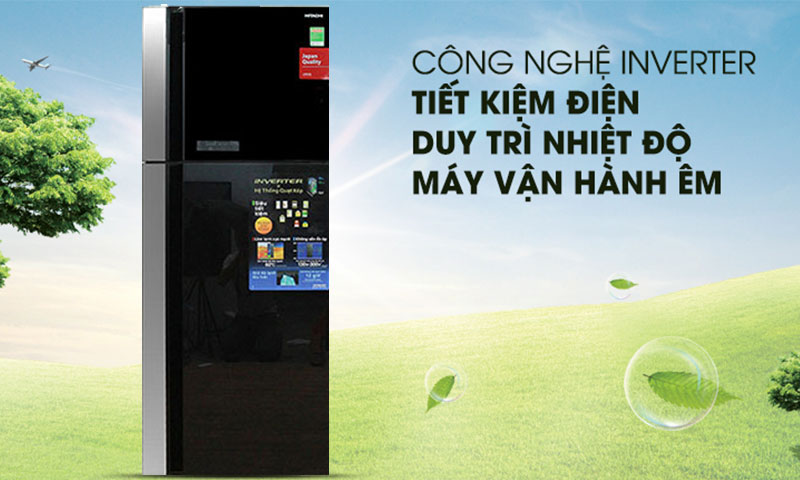 Tủ lạnh Hitachi inverter 450 lít R-FG560PGV8X tiết kiệm