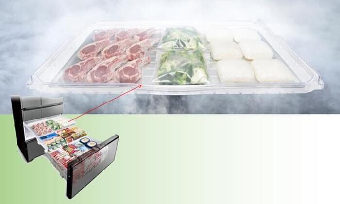 Tủ Lạnh Hitachi 589 lít inverter R-G570GV-XT thịt cá bảo quản