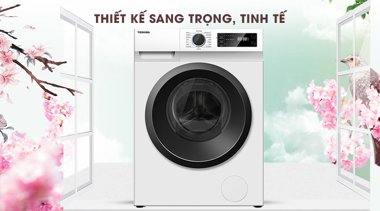 Máy giặt cửa trước Toshiba Inverter 9.5 Kg TW-BK105S2V(WS)