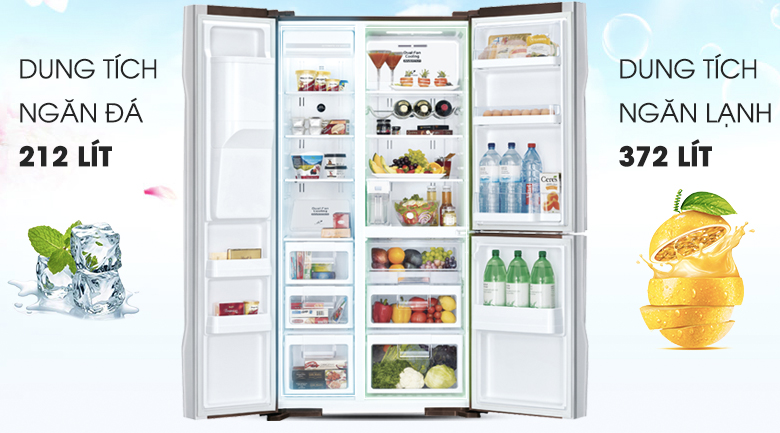 Tủ lạnh Hitachi SBS R-M700AGPGV4X (DIA) chính hãng