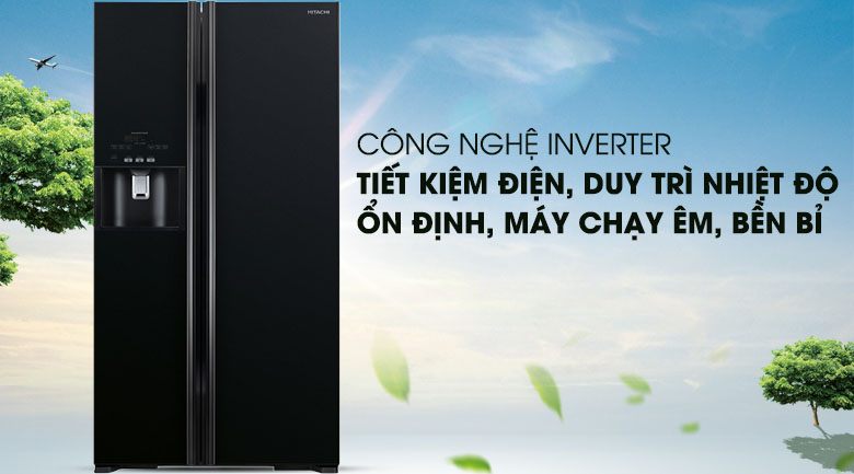 Tủ lạnh Hitachi Sidy By Side R-S700GPGV2 GBK