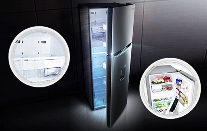 Tủ lạnh LG Inverter 205 lít GN - L205BS kiểu dáng đẹp