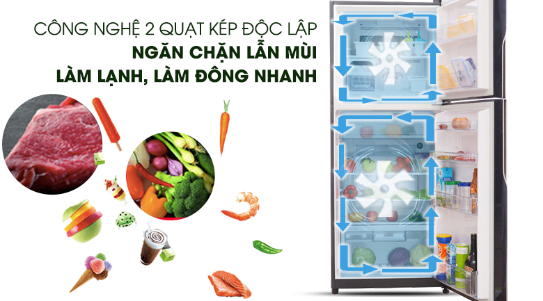 Tủ lạnh Hitachi Inverter 365 lít R-VG440PGV3 GBW
