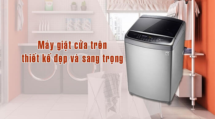 Máy giặt LG 15kg lồng đứng inverter WF-D1617SD sang trọng