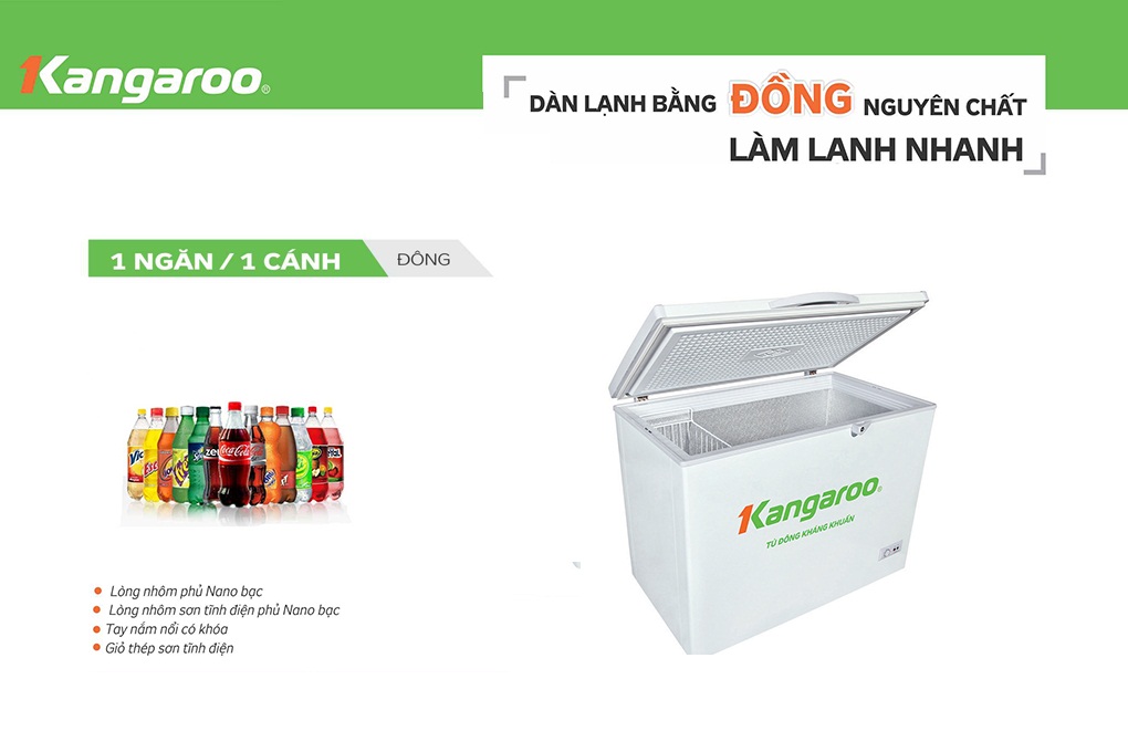 Tủ đông Kangaroo 235 lít KG235C1