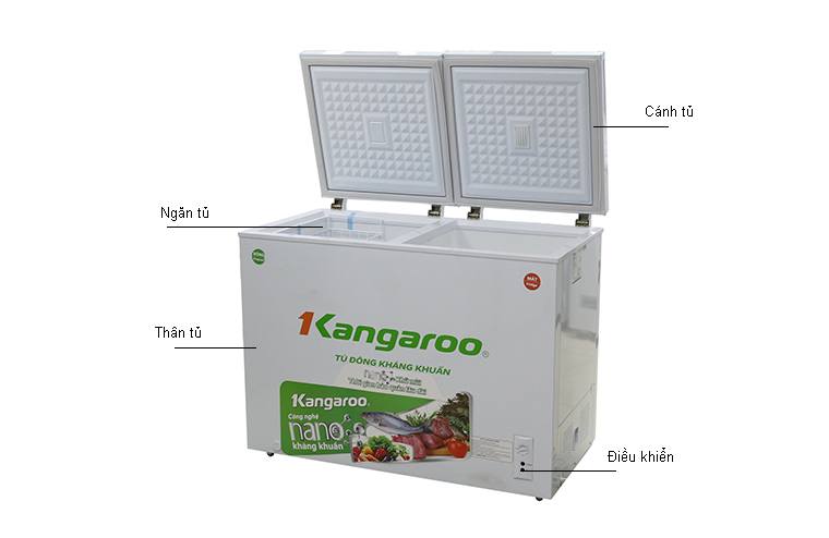 Tủ đông Kangaroo KG296C2 kích thước