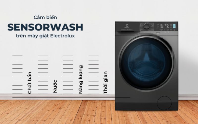  Khả năng tự động điều chỉnh chu trình giặt của máy giặt Electrolux giúp quần áo luôn sạch hoàn hảo