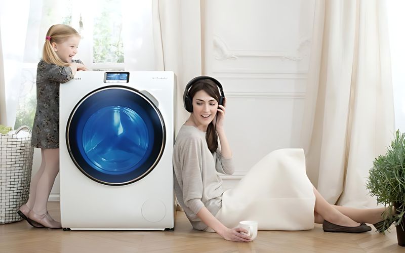  Máy giặt cửa trước tiết kiệm điện nước, mang lại hiệu quả giặt sạch tối ưu