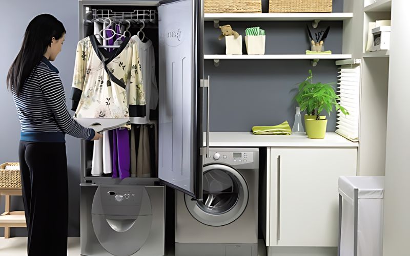  Máy giặt sấy kết hợp tiết kiệm không gian, giặt sấy hiệu quả, tiện lợi cho mọi gia đình