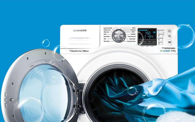 Máy giặt Samsung với công nghệ Eco Bubble giặt siêu sạch, tiết kiệm điện nước