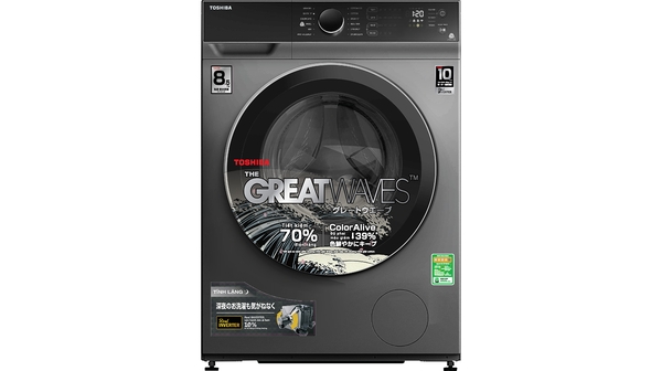 Máy giặt Toshiba 9.5 kg lồng ngang Invreter TW-BK105M4V (SK)