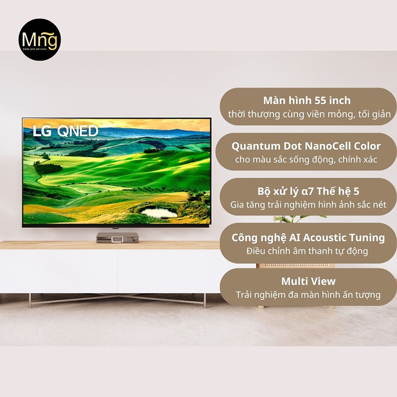 Tivi LG 55QNED80SQA 4K 55 inch gây chao đảo cộng đồng yêu công nghệ