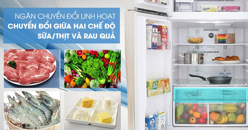 Ngăn chuyển đổi Fresh Select tủ lạnh hitachi