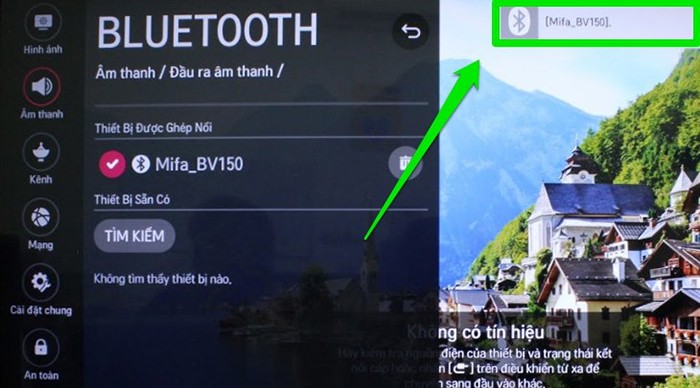 Hướng dẫn bật Bluetooth trên tivi LG hoàn thành