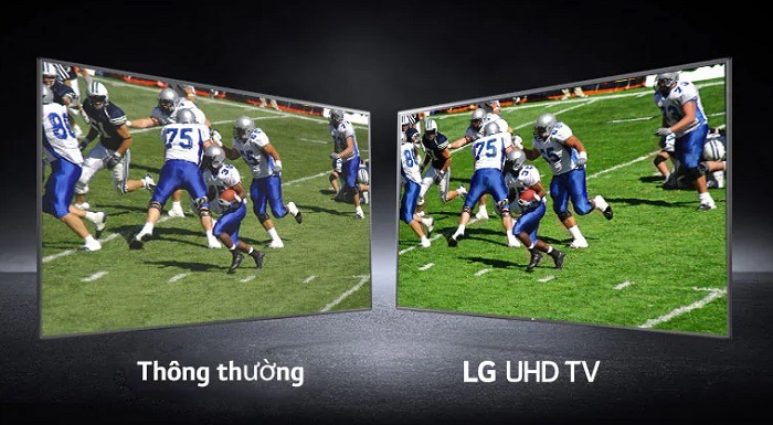Chất lượng hình ảnh chuẩn 4k của Smart Tivi LG 4K 43 inch 43UP7720PTC