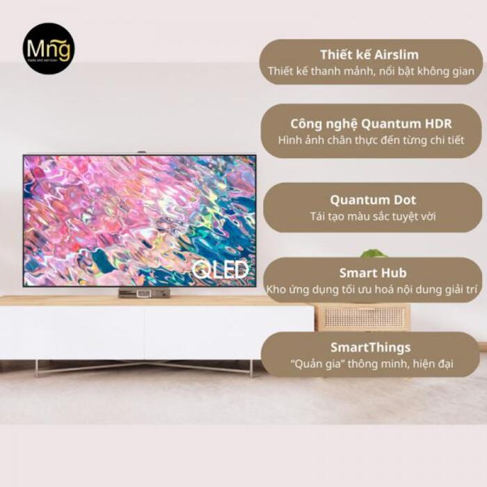 Smart Tivi QLED 4k 75 inch Samsung QA75Q60B tích hợp nhiều tính năng trên cùng 1 thiết bị
