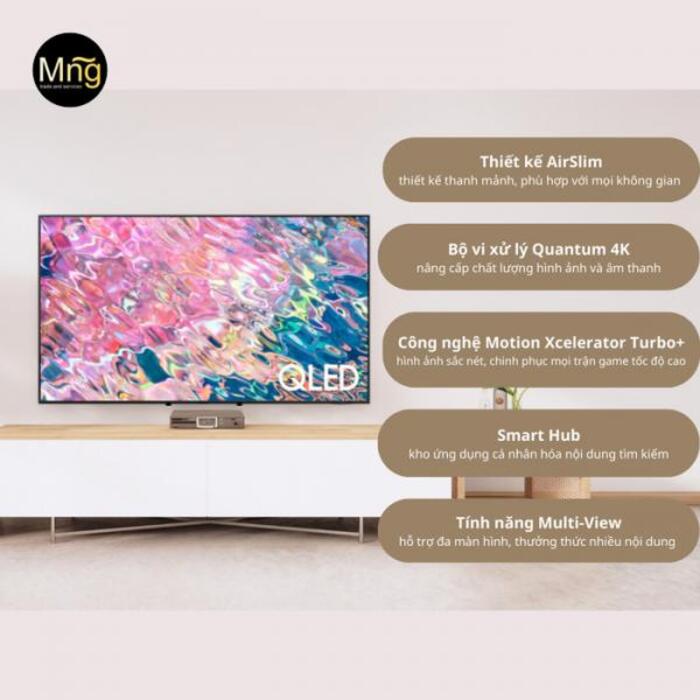 Smart Tivi QLED 4k 75 inch Samsung QA75Q70B được tích hợp đầy đủ các tính hiện đại như: Multi - View
