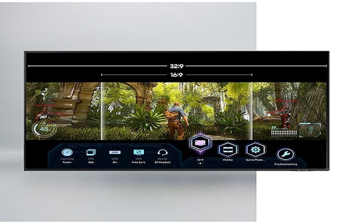 Tính Năng Super Ultrawide GameView & Game Bar của Smart Tivi Samsung 4K QLED 65 inch QA65Q80AAKXXV 