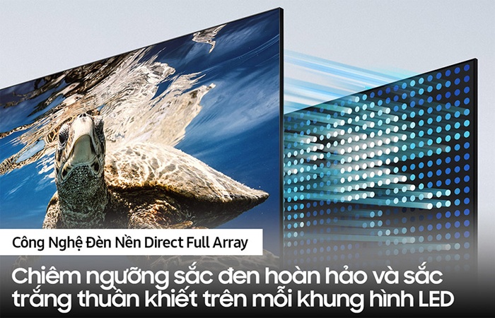 Công Nghệ Đèn Nền Direct Full Array của Smart Tivi Samsung 4K QLED 65 inch QA65Q80AAKXXV 