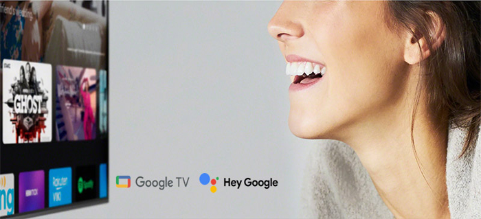 Tìm kiếm thông qua giọng nói của Smart Tivi Sony Android 4K 55 inch KD-55X80J/S
