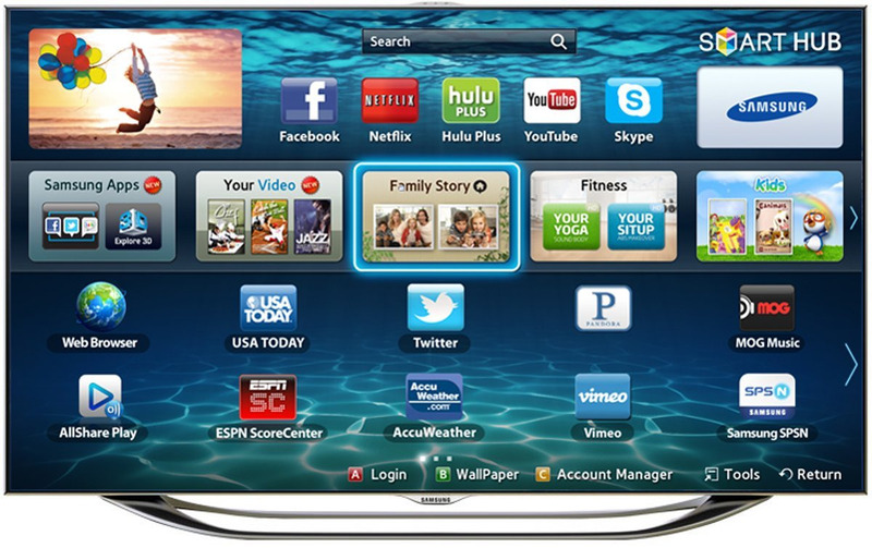 Giao diện Tivi Samsung 4K
