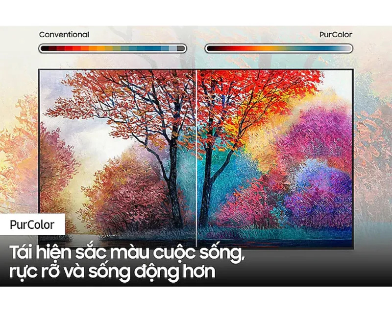 Tivi Samsung 50 inch được tích hợp công nghệ Quantum Dot