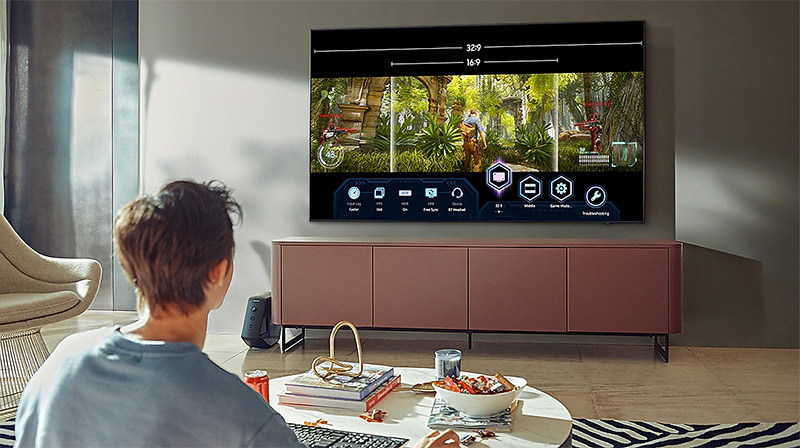 Tivi Samsung màn hình phẳng dễ dàng lắp đặt ở mọi không gian