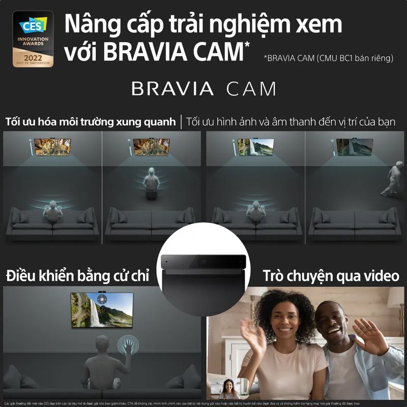 Tivi Sony giúp nâng cấp trải nghiệm thú vị với BRAVIA CAM