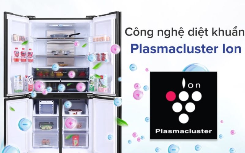  Công nghệ Plasmacluster Ion đảm bảo không khí trong tủ lạnh Sharp luôn trong lành 